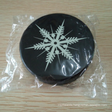 Plain Black 6 Ounces Silicone Ice Hockey